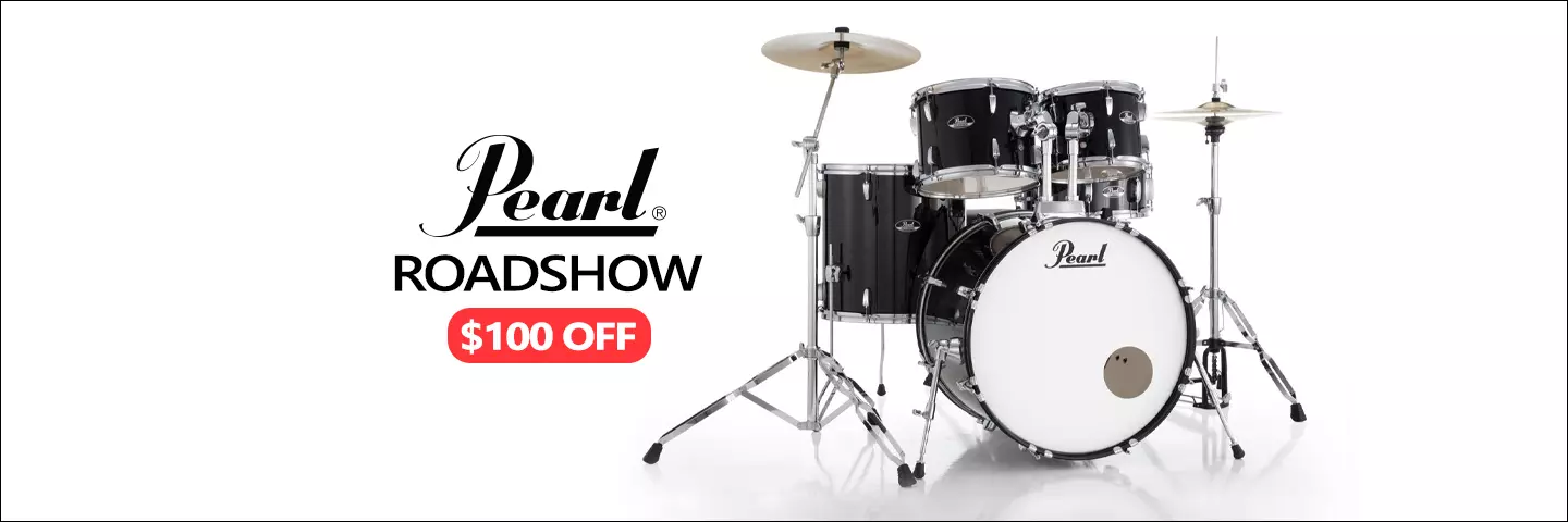 Get $100 Off the Pearl Roadshow 5-Piece Drum Kit!
